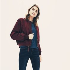 Gap Bomber Jacket, Beautiful Burgundy Color, Size Xs, Warmth, Softness And Lightweight Comfort. Chic Gap Outerwear For Spring, Versatile Fall Cropped Jacket, Versatile Cropped Jacket For Fall, Chic Gap Spring Outerwear, Chic Spring Outerwear By Gap, Gap Outerwear For Fall, Chic Long Sleeve Gap Outerwear, Trendy Gap Winter Outerwear, Gap Outerwear For Fall Workwear