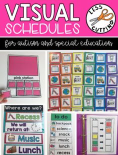 Visual Schedules for Autism and Special... by Especially Education | Teachers Pay Teachers Asd Classroom, Preschool Schedule, Life Skills Classroom, Sped Classroom, Self Contained Classroom, Visual Schedules, Special Education Elementary, Schedule Cards, Teaching Special Education