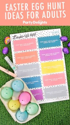 easter egg hunt ideas for adults party delights on the grass with eggs and candy