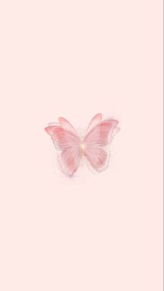 a pink butterfly flying through the air