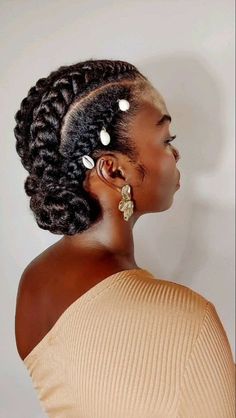 Braid Hairstyles For Black Women, Style Braids, Chic Ponytail, Braiding Styles, Protective Hairstyles For Natural Hair, Braided Cornrow Hairstyles, African Hair, Hair Twist Styles, Natural Hair Styles Easy