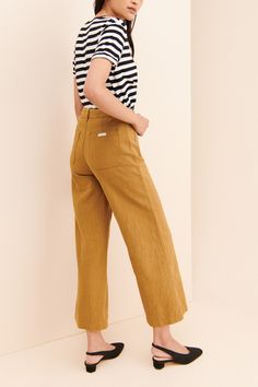 Rent Sailor Ramie Pants from Nuuly. Pick 6 items for $98/month. Free shipping + returns. Casual Straight Culottes For Workwear, Casual Workwear Culottes In Straight Style, Casual Workwear Culottes With Straight Shape, Casual Wide-leg Pants For Work, Casual High-waisted Culottes For Workwear, Casual Workwear Culottes With Pockets, Relaxed Fit Trousers For Day Out, High Waist Casual Culottes For Workwear, Workwear Capris With Pockets And Loosely Fitted Hips