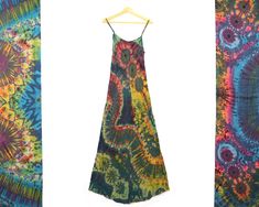 These maxi dresses are hand tie dyed with their own unique pattern in South East Asia and made from Rayon, which is fantastic for hot days when you need cool, floaty fabric. Perfect dressed up or down for holidays, festivals, parties or everyday gorgeousness!  The dresses are one size and will fit UK sizes 6-14 depending on your body shape. They are slim around the chest so we advise that 40 inches (at the widest part of your chest) is the maximum bust measurement to fit comfortably. They have a Flowy Tie-dye Hand Dyed Maxi Dress, Flowy Hand Dyed Tie Dye Maxi Dress, Hand Dyed Maxi Length Dress For Festival, Spring Tie Dye Batik Print Maxi Dress, Spring Tie Dye Maxi Dress With Batik Print, Flowy Tie-dye Maxi Dress With Batik Print, Flowy Tie Dye Maxi Dress With Batik Print, Bohemian Tie-dye Maxi Dress For Festivals, Bohemian Tie Dye Maxi Dress For Spring