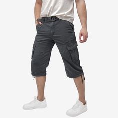 These classic below knee cargo shorts from XRAY are constructed with quality and durable materials for long-lasting comfort and breathability. Cotton Knee-length Cargo Shorts With Side Pockets, Military Style Cargo Shorts For Outdoor, Military Cargo Shorts With Side Pockets, Military Camouflage Shorts With Side Pockets, Military Cargo Cotton Shorts, X Ray, Big & Tall, Cargo Shorts, Clothes