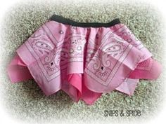 a pink dog skirt with black trim on the bottom, and an embroidered design on the front