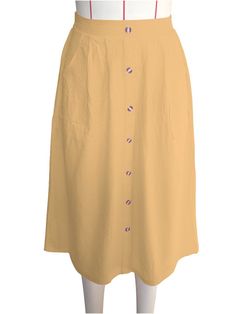 Button-up Beige Skirt For Summer, High Waist Skirt With Buttoned Pockets For Summer, Fitted Summer Skirt With Buttoned Pockets, Cotton Beach Skirt With Buttons, Beach Cotton Skirt With Buttons, Denim Shirt Dress Women, Knee Length Midi Skirt, Red Tuxedo, Midi Skirt With Pockets