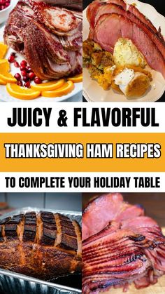 Thanksgiving is a time for family, friends, and feasting, and a perfectly cooked ham can make your holiday table truly memorable. Whether you prefer sweet, savory, or a bit of both, there’s a ham recipe to suit every palate. Discover these juicy and flavorful Thanksgiving ham recipes that will be the highlight of your holiday spread! Thanksgiving Ham Recipes, Thanksgiving Ham, Ham Recipes, Holiday Table, Holiday Tables, Food Dishes