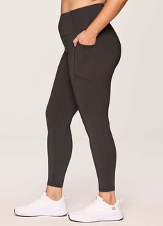 Workout with confidence in our Plus Tech Flex Ultra Hold Legging. Made for high impact workouts at the gym, studio or outdoors, these opaque leggings offer total coverage while bending, squatting, and practicing all poses. Constructed with moisture-wicking, ultra hold Tech Flex fabric, these leggings are designed to move with you through any workout while keeping you dry and providing support and secure compression. Complete with a supportive high waistband, seaming details throughout and a fitt Functional Comfort Stretch Tights For Training, Black Squat-proof 4-way Stretch Yoga Pants, Black Squat Proof 4-way Stretch Yoga Pants, Black Sweat-resistant Yoga Pants For Pilates, Functional Comfort Stretch Leggings For Training, Black Comfort Stretch Leggings For Training, Black Comfort Stretch Activewear For Sports, Black Comfort Stretch Yoga Pants For Training, Black Activewear With Comfort Stretch And Go-dry Technology