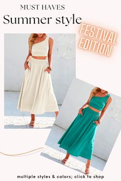 Long Skirt Dress, 2 Pieces Outfits, Pieces Outfits, Festival Skirt, High Waist Long Skirt, Festival Skirts, Dress Set, Skirt Dress, Festival Fashion