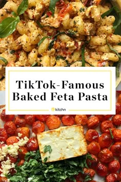 the words tik tok - famous baked feta pasta