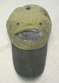 Black Curved Brim Fishing Hat, Fishing Snapback Baseball Cap, Casual Fishing Hat With Visor, Black Short Brim Fishing Hat, Casual Short Brim Trucker Hat For Fishing, Black Curved Brim Hat For Fishing, Casual Short Brim Baseball Cap For Fishing, Black Snapback Baseball Cap For Fishing, Embroidered Fish