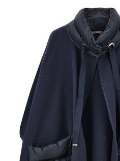 90% wool, 10% cashmere Luxury Winter Poncho, Winter Merino Wool Poncho, Luxury Cashmere Chic Poncho, Black Wool Cape Poncho, Luxury Wool Poncho, One Size, Herno Woman, Kurt Geiger Heels, Cashmere Poncho, Herno Jacket