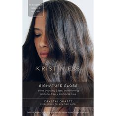 Kristin Ess Hair Signature Gloss Temporary Hair Color - Crystal Quartz Kristin Ess Hair, Healthy Hair Colors, Kristin Ess, Liquid Hair, White Blonde Hair, Hair Gloss, Short Brown Hair, Temporary Hair Color, Strawberry Blonde Hair