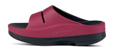 The OOmega OOahh is a versatile, modern take on the traditional OOahh Active Recovery Slide. Featuring our proven OOfoam™ technology and patented footbed design - the addition of the MEGA midsole provides an extra 15mm of impact-absorbing OOfoam™. The OOmega is a step forward in fashion and another step into Active Recovery. OOmega, a women’s platform sandal for trend-setting recovery, day or night. Unique in footwear and only from OOFOS. Stack: Elevated color combos for elevated style & mood. Oofos Shoes For Women Outfit, Active Recovery, Elevated Style, Rose Buds, Platform Sandals, In Fashion, Color Combos, Technology, Women Shoes