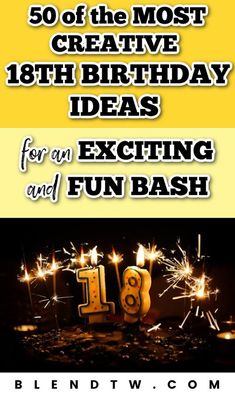 the birthday card for an exciting and fun bash with sparklers in the shape of numbers