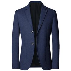 Jacket Men Fashion, Business Casual Suit, Spring Business Casual, Men's Business Suits, Men Fashion Casual, Mens Blazer, Man Blazer, Fitted Blazer Jacket, Slim Fit Blazer