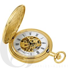 Personalized Quality Gold-Plated Polished Finish Hunter Case Mechanical Pocket Watch & Chain free Engraving Personalization: Free Engraving 3 lines up to 20 characters per line.Model:  3576-GCollection: Classic CollectionShape: RoundMaterial: BrassMovement: MechanicalDisplay: Roman Numerals MarkersDial Color:  Skeleton DialCase Finish: Polished- FinishCase Color: GoldCase Size: 50 mmCase Thickness: 14 mmWater resistance: Not water ResistantEngravable: YesWarranty: Limited Lifetime Warranty Charles-Hubert Paris timepieces have a lifetime warranty for the watch movement and one-year warranty against manufacturing defects from the date of purchase.  This warranty does not cover damage resulting from lack of care, accident, or normal  wear and tear (battery, crystal, stem, crown or strap). Modern Pocket Watch, Gold Pocket Watch, Mechanical Pocket Watch, Forever Gifts, Pocket Watch Chain, Pendant Watches, Pocket Watches, Watch Chain, Mens Gold