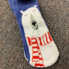 Super Soft And Cozy Polar Bear Socks. New With Tags, Never Worn. Size S/M. Great Gift! Bear Socks, Athletic Apparel, Athletic Women, Polar Bear, Color Purple, Christmas Stockings, Stockings, Great Gifts, Socks