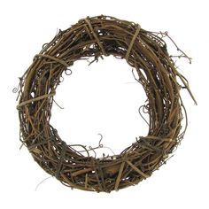 a close up of a wreath on a white background