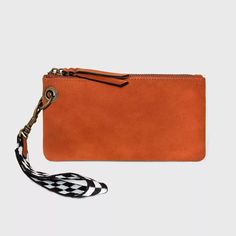 Keep Your Phone And Credit Cards Secure When You're On The Go With This Wristlet From Universal Thread. This Lightweight Wristlet Pouch Makes A Practical Piece In Your Everyday Accessories. It Features A Slim Rectangular Shape With A Two-Tone Finish For Added Style. Its Zip Closure On The Main Compartment Opens To Reveal An Interior Zip Pocket, Along With Credit Card Pockets To Make Organization Neat And Simple. Plus, It Has A Wrist Strap That Can Be Attached To Your Favorite Handbag Or Looped A Fuzzy Bag, Envelope Clutch Purse, Brown Clutch, Wristlet Pouch, Red Wallet, Cute Wallets, Favorite Handbags, Clutch Pouch, Everyday Accessories