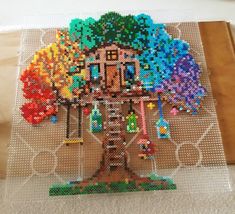 an image of a tree made out of legos