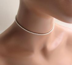 Dainty Pearl Choker Necklace Seed Pearl Necklace White Pearl | Etsy Wedding Jewelry Simple, Dainty Pearl Necklace, Dainty Choker Necklace, Children's Jewelry, Dainty Choker, Pearl Jewelry Wedding, Pearl Choker Necklace, Ivory Pearl, Matching Bracelet