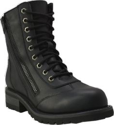 Winter Biker Boots With Steel Toe, Biker Style Steel Toe Winter Boots, Biker Style Lace-up Leather Combat Boots, Black Biker Style Waterproof Boots For Motorcycling, Black Biker Waterproof Boots For Motorcycling, Black Waterproof Biker Boots For Motorcycling, Biker Style Steel Toe Boots For Motorcycling, Winter Leather Biker Work Boots, Leather Biker Combat Boots With Lace-up