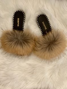 Our original classic fur flats. Our custom hand made fur flats are like no other. With premium fur and a sole with details that line the sole, you can't go wrong with these. They bring more of a classy laidback look that can be worn with anything. Put them in your purse after a long day of wearing heels to keep your outfit together. The natural color makes the paring endless. They run small so order a size up as all sales are final. Fluffy Flat Faux Fur Slippers, Fluffy Faux Fur Flat Slippers, Flat Faux Fur Slippers, Winter Faux Fur Flat Slippers, Casual Flat Slippers With Faux Fur Lining, Faux Fur Slippers With Round Toe For Fall, Casual Faux Fur Slippers, Casual Faux Fur Lined Slippers, Brown Faux Fur Casual Slippers