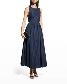 Emporio Armani Ruched Cutout Taffeta Dress | Neiman Marcus