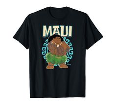 PRICES MAY VARY. Officially Licensed by Disney Graphic Artwork: H11424 Lightweight, Classic fit, Double-needle sleeve and bottom hem Mystical Elements, Moana Maui, Disney Moana, Island Home, Graphic Artwork, Disney Inspired, Moana, Branded T Shirts, Maui