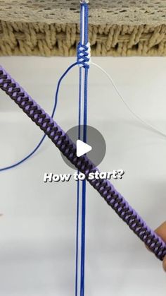 a video demonstrating how to tie a rope on a table top with an electric drill