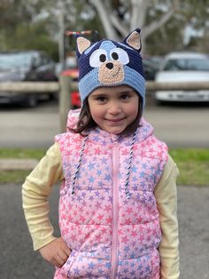 Customised soft and cozy bluey beanie hat for children or adults. Crocheted from acrylic and merino wool, it is warm and machine washable. Please send me a message with size of the beanie you need or the circumference of your head. Bluey Hat, Gender Neutral Baby, Baby Clothing, Hat Pattern, Beanie Hat, Beanie Hats, Acrylic Yarn, To My Daughter, Clothing Items