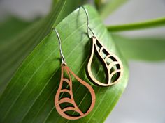 Vine Earrings in cherry, nature jewelry, wood jewelry, bamboo jewelry, wood earrings, bamboo earring Nature-inspired Natural Wood Jewelry With Variations, Nature-inspired Natural Wood Jewelry, Teardrop Wood Earrings For Gifts, Teardrop Wooden Earrings For Gifts, Wooden Teardrop Earrings For Gift, Wooden Teardrop Earrings As Gift, Teardrop Wood Jewelry Gift, Brown Teardrop Wood Jewelry, Nature-inspired Brown Wood Jewelry