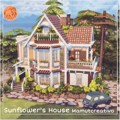 the sunflower's house manicreato is painted in pastel