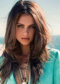 Long Hairstyles with Layers for Thick Hair - Bing Blond Rose, Long Shag Hairstyles, Long Haircut, Hairstyles Straight, Corte Bob, Long Face Hairstyles, Long Layered Haircuts, Brown Shade