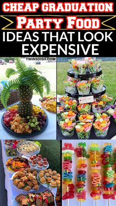 graduation party food ideas that look expensive and fun for kids to eat at the same time