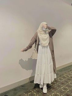 Muslim Girl Outfits, Outfit Muslim, Outfits Muslim, Modest Casual Outfits, Muslimah Outfit, Hijab Look