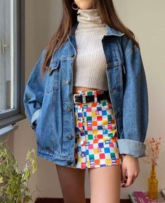 80s Fashion Skirts Outfit, Outfits From The 70s 1970s Street Styles, Late 1980s Fashion Women, 80s Skirts Outfit, Retro Outfits 80s Style Skirt, Outfit Ideas 80s Style Summer, Retro Skirt Outfits Vintage Fashion, Bright Style Outfits, 80 Fashion Women Vintage 1980s Style