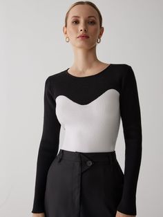 Details Composition: 100% Polyester Design: Colorblock Style: Casual Thickness: Regular Material: Knit Occasion: Leisure, Work Size & Fit Stretch: High Stretch Fit Type: Regular Fit Cm Inch Size US Shoulder Bust Waist Sleeve Length XS 2 11.8 26.8 22.8 22.8 21.7 S 4 12.2 28.3 24.4 23.2 22 M 6 12.6 29.9 26 23.6 22.4 L 8/10 13.2 32.3 28.3 24 22.8 XL 12 13.8 34.6 30.7 24.4 23.2 XS 2 30 68 58 58 55 S 4 31 72 62 59 56 M 6 32 76 66 60 57 L 8/10 33.5 82 72 61 58 XL 12 35 88 78 62 59 Care Instructions Ha Streetwear Spring, Longline Coat, Spring Fashion Outfits, Style Minimalist, Black Bodysuit, Spring Summer Outfits, Long Sleeve Bodysuit, Black Cardigan, Spring Outfit