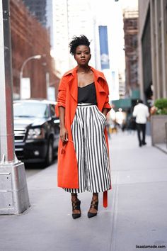 Orange Coat, Orange Outfit, Orange Jacket, Jacket Outfit, Outfit Fall, Womens Fashion For Work, Colourful Outfits, Looks Style, Mode Inspiration