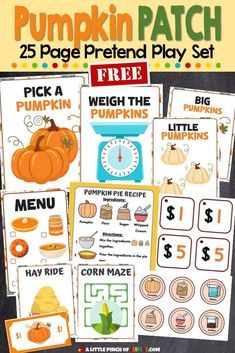 pumpkin themed play set for preschoolers to practice counting and matching the numbers with their hands