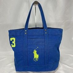 Find ideas๏ฟฝand inspiration for POLO RALPH LAUREN Tote bag Blue Cotton W:14in H:16in D:6in Good Condition!!, mens bags Ralph Lauren Tote Bag, Ralph Lauren Tote, Ralph Lauren Bags, Women's Bags, Blue Bags, Fashion Handbags, Polo Ralph, Bags Women, Bags Handbags