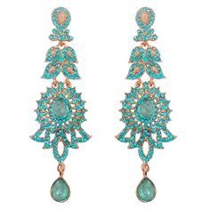 PRICES MAY VARY. Touchstone "Hollywood Glamour Oscar Collection" Extra Long Chandelier Earrings Indian Paisley Motif Filigree Turquoise Blue Rhinestones Designer Bridal Jewelry In Antique Gold Tone For Women. EXTRA LONG EARRINGS. Length 3.5 inches SPECIFICATIONS : Earring weight (single) 14 gms. Earring length 3.50 inches. Earring width1 inch. This is in a special dark gold plating to recreate the look of antique jewelry. BRAND : Touchstone is the Premium Fashion Jewelry Brand Of India since 20 Indian Paisley, Extra Long Earrings, Paisley Motif, Long Chandelier, Earrings Indian, White Tone, Jewelry Brand, Dark Gold, Blue Rhinestones