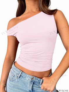 Solid Color Patchwork Decorative Sleeveless Top Feminine Pink Solid Color Tops, Pink Solid Color Summer Top, Pink Sleeveless Stretch Top, Pink Stretch Sleeveless Top, Feminine Pink Tank Top, Pink Sleeveless Top For Spring, Sleeveless Pink Tops For Spring, Pink Stretch Tank Top, Woman Sleeve