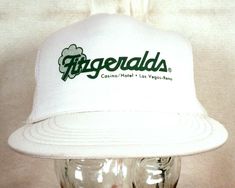 vtg 80s Fitzgerald's Las Vegas Reno Casino Snapback Trucker Hat Cap mesh indie Looks awesome, great shape and an awesome hat! Vintage Trucker Hat For Summer, Vintage Summer Baseball Cap, 90s Style Trucker Hat, Vintage Summer Trucker Hat, Vintage 5-panel Baseball Cap For Summer, Vintage Snapback Trucker Hat For Festivals, Retro Green Snapback Hat, Vintage Snapback Trucker Hat, Vintage 5-panel Trucker Hat With Logo Patch