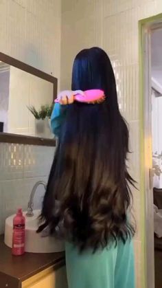 Perpel Hair Colour, Street Style Hairstyles Long Hair, Long Hair Remedies Growing, Long Hair Tips Growing, Hair Long Tips, Long Hair Growing Tips, How To Stop Hairfall, Instant Hair Growth, Long Hair Mask