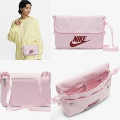 Pink Foam/Team Red, Printed Front Graphics, Magnetic Flap Closure, Zipper Back Pocket, Internal Stash Pocket, Adjustable Shoulder Strap, Swoosh Zipper Pulls, % Polyester Nike Casual Rectangular Bags, Everyday Nike Rectangular Shoulder Bag, Nike Shoulder School Bag, Casual Nike Rectangular Bags, Nike Shoulder Bag For School, Trendy Nike Travel Bag, Nike Shoulder Bag For Everyday Use, Nike Everyday Rectangular Shoulder Bag, Nike Rectangular Shoulder Bag For Travel