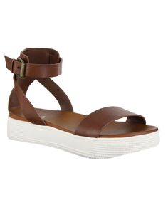 in stock Playing At The Beach, Cognac Sandals, Women Platform Sandals, Mia Shoes, Sandal Online, Sandals Collection, Sandals Brown, Flatform Sandals, Brown Sandals