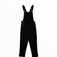 J.Crew Factory Black Denim Straight Leg Overalls. Brand New With Tags, Size Xxs. Casual Black Straight Leg Overalls, Trendy Black Denim Jumpsuits And Rompers, Black High Waist Casual Denim Jumpsuit, Black High-waisted Denim Jumpsuit With Pockets, Casual Black High-waist Denim Jumpsuit, Black High-waisted Denim Overalls, Black High-waist Denim Jumpsuit Casual, Black Denim Jumpsuit With Straight Leg And Pockets, Black Straight Leg Denim Jumpsuit With Pockets