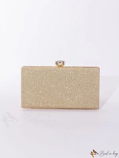 BirdinBag - Rhinestone-embellished Glitter Box Bag: Ideal Bridal Purse for Weddings, Proms & Parties Glamorous Glitter Rectangular Evening Bag, Gold Rectangular Bags With Glitter, Elegant Glitter Evening Bag Rectangular, Elegant Rectangular Glitter Evening Bag, Rectangular Glitter Clutch For Formal Occasions, Rectangular Glitter Clutch For Formal Events, Glitter Rectangular Clutch For Formal Occasions, Rectangular Glitter Evening Bag For Formal Events, Elegant Gold Clutch With Glitter